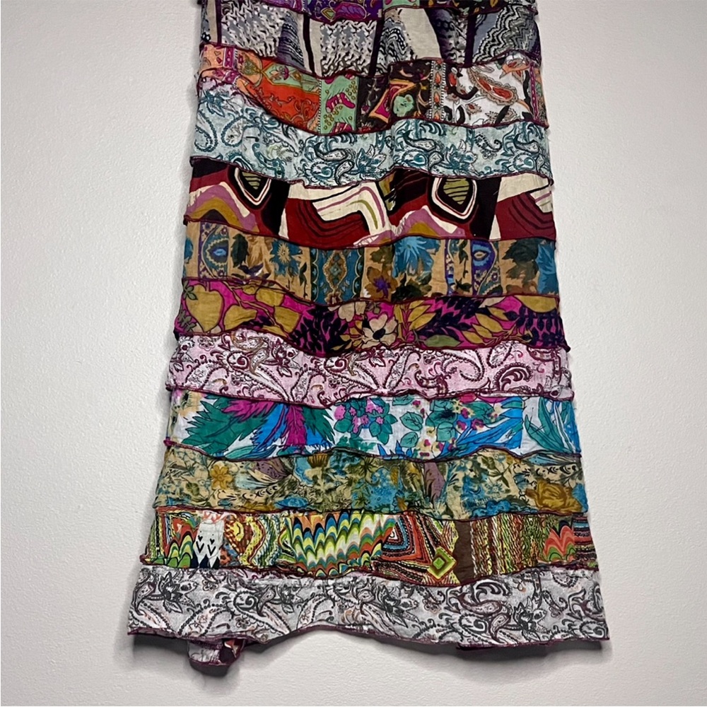 Embroidered Patchwork Maxi Dress - image 8